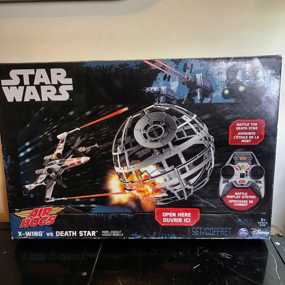Star Wars Air Hogs X-Wing Vs Death Star Game Toy Disney New Sealed